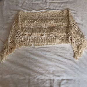 Beautiful crochet cover up.